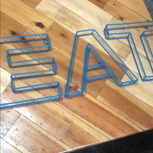Metal letters